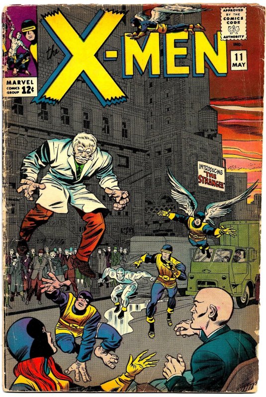 THE X-MEN #11 (1965) 3.5 VG-  First Appearance of THE STRANGER!  Jack Kirby!
