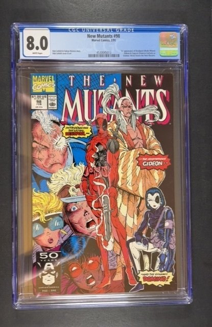 The New Mutants #98 (1991) CGC 8.0 1ST DEADPOOL!
