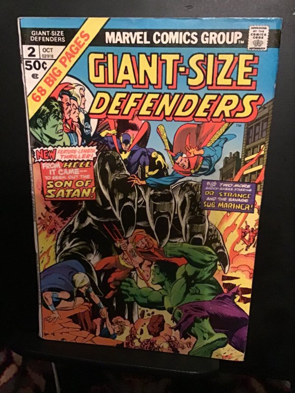 Giant-Size Defenders #2 (1974) wow! High-grade giant issue key!  VF Son of Satan