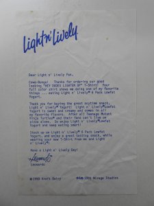 Two Letters from Leonardo TMNT Light n' Lively Promo! * See ...