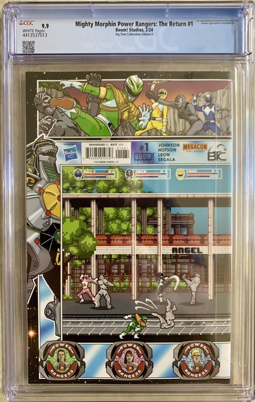 MIGHTY MORPHIN POWER RANGERS: THE RETURN #1 - MEGACON VIRGIN - CGC 9.9 MINT!