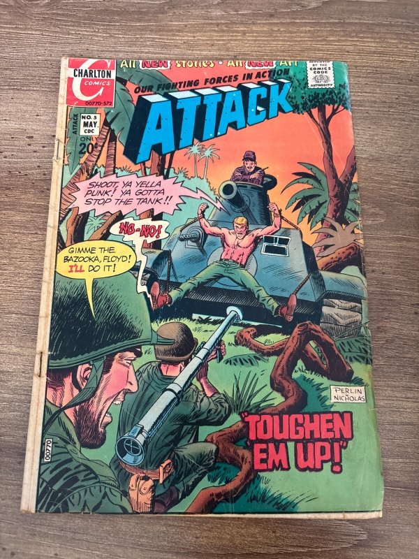 Attack # 5 VG Chalton War Series Comic Book 11 J454