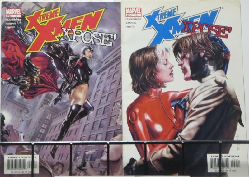 X-TREME X-MEN XPOSE' (Marvel,2003) #1-2 VF-NM COMPLETE! Claremont Returns!