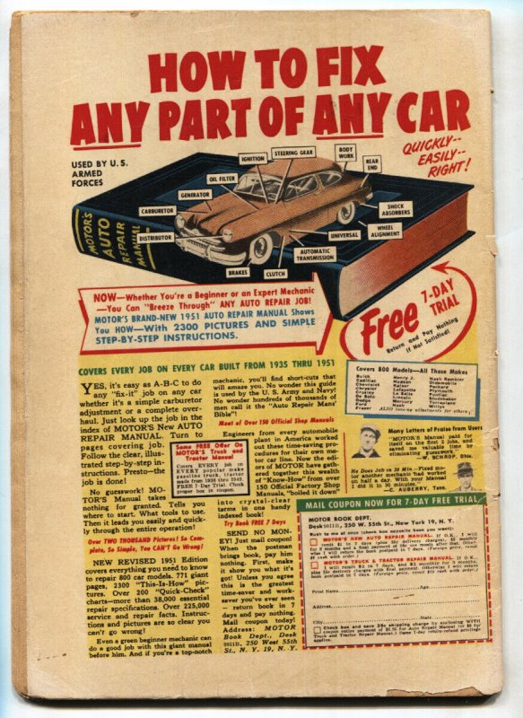 Forbidden Worlds #3 --1951--pre-code horror-- Lair of Vampire --comic book