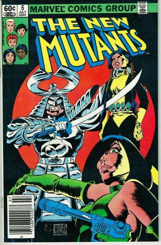 New Mutants #5 (1983) - 9.4 NM *Silver Samurai & Viper*
