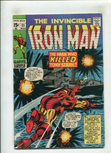 IRON MAN #23 (6.0) MAN WHO KILLED TONY STARK!! 1970