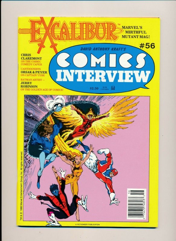 Excalibur  COMICS INTERVIEW #56 1988  VF (PF945)