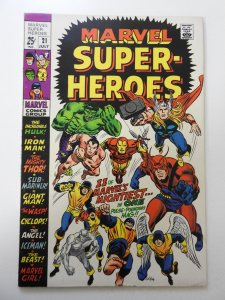 Marvel Super-Heroes #21 (1969) FN+ Condition! stain fc