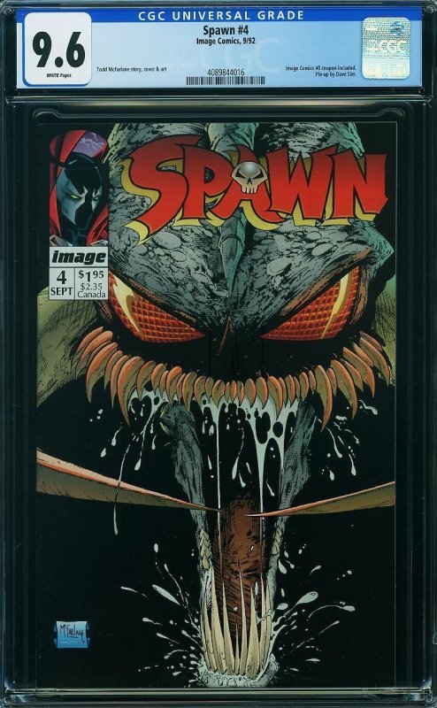 Spawn #4 (1992) CGC 9.6 NM+