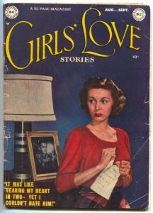 Girls Love #1 1949- Photo cover- DC Romance- Alex Toth VG-