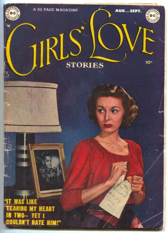 Girls Love #1 1949- Photo cover- DC Romance- Alex Toth VG-