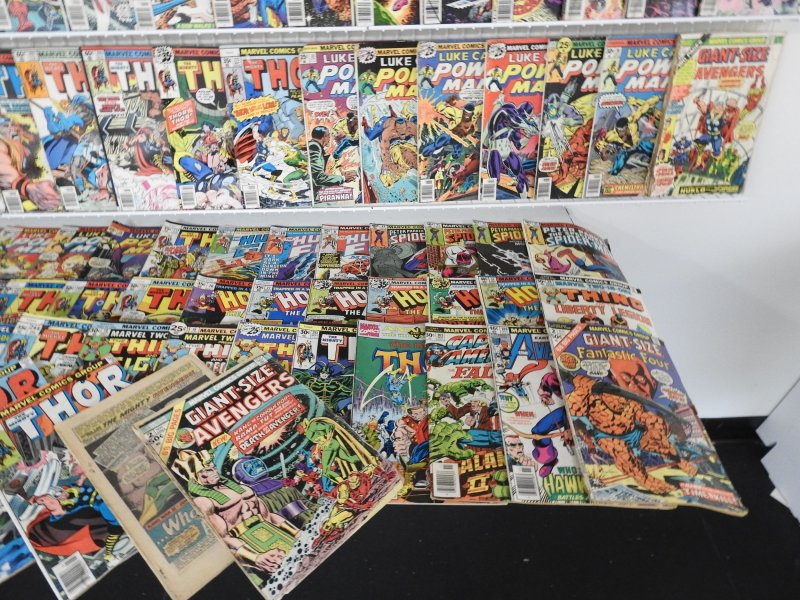 Huge Lot 190+ Low Grade Mostly Bronze Comics W/ Hulk, Thor, +More see desc