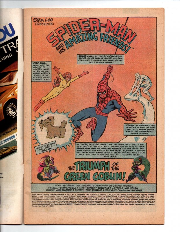 Spider-Man and His Amazing Friends (1981) #1, Comic Issues