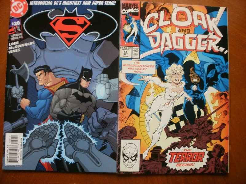 2 Comic: DC SUPERMAN BATMAN #20 (2005) + Marvel CLOAK & DAGGER #14 (1990)