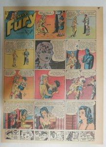 Miss Fury Sunday by Tarpe Mills from 10/22/1944 Size: 11 x 15  Very Rare Year #4