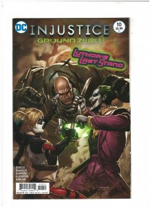 Injustice: Ground Zero #10 NM- 9.2 DC 2017 Harley Quinn & Joker vs. Lex Luthor 