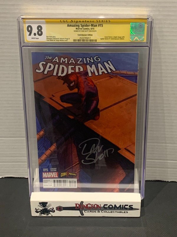 Amazing Spider-Man Vol 3 # 15 ComicXposure CGC 9.8 2015 SS Dan Slott [GC39]