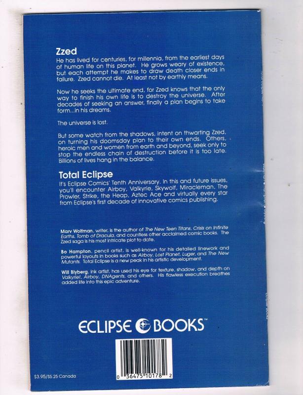 Total Eclipse #1 VG/FN TPB Eclipse Books Book One Comic Book May 1988 DE40 AD14