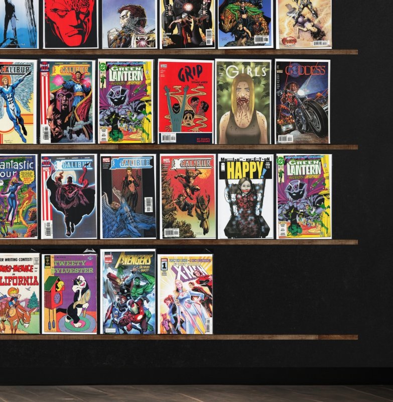 Huge Lot 150+ Comics with Excalibur, Girls, Hellblazer, Eureka & More!