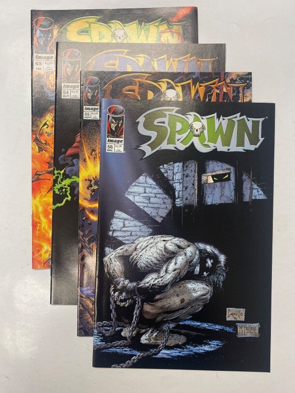 4 Spawn IMAGE comic book #53 54 55 56 102 MS10