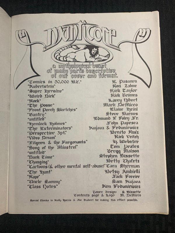 1976 MANTICORE #1 Joe Kubert School Students FN+ 6.5 Bissette Veitch Yeates