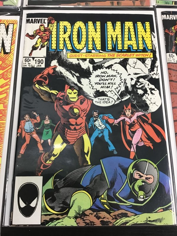 6PC IRON MAN LOT (7.0) #188-193!! 1984
