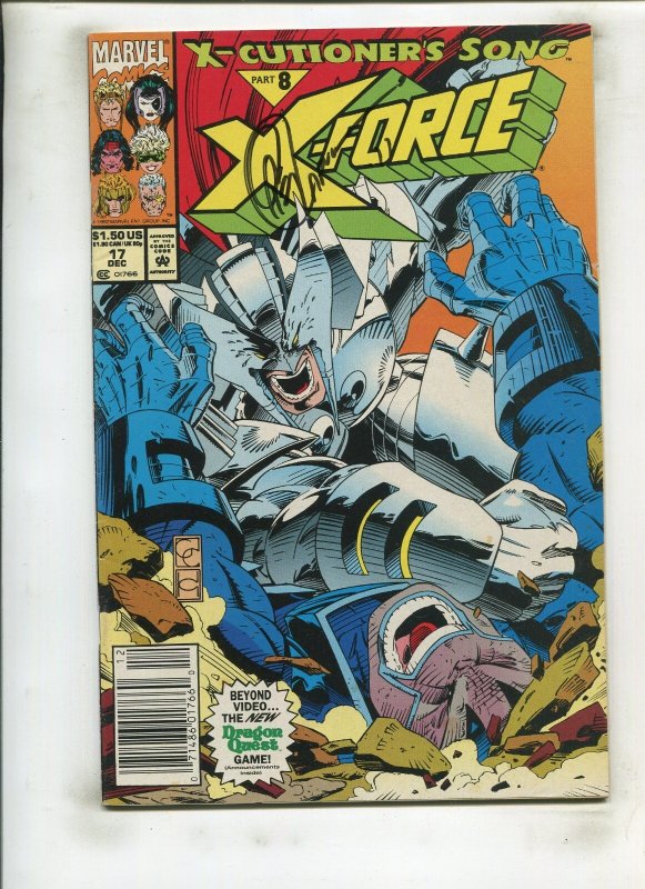 X-FORCE #17 (4.5) SIGNED BY GREG CAPULLO!! 1992