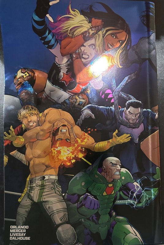 DC x AEW #1-2 GIANT SIZE FOIL SPECIAL EDITION! Treasury! All Elite Wrestling! KO