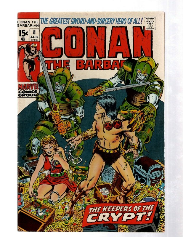 Conan The Barbarian # 8 FN/VF Marvel Comic Book Hidden Message Issue Smith J460