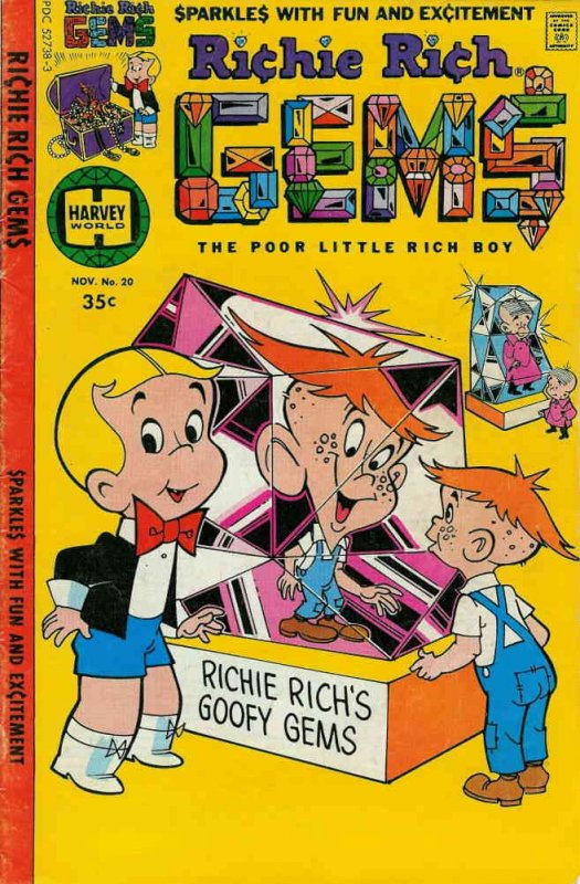 Richie Rich Gems #20 FN ; Harvey | November 1977 All Ages