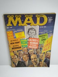 MAD Magazine July 1960 No 56 Original Vintage Comic TEARS Alfred For President