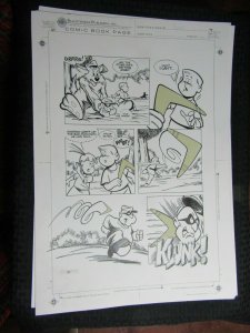 1988 DOGAROO Blackthorne Comics 14x20.5 LA Original Comic Art Page 20 Klunk