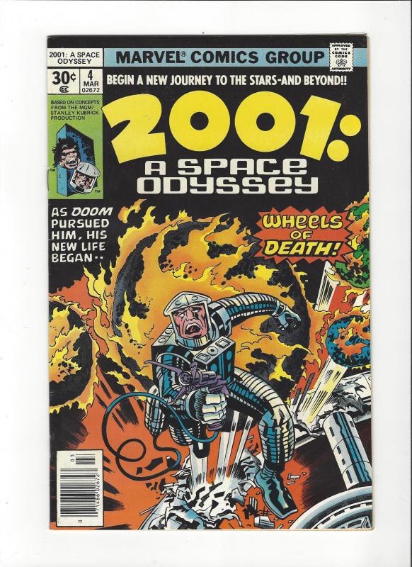 2001:A Space Odyssey #1,3,4 Jack Kirby Movie VF