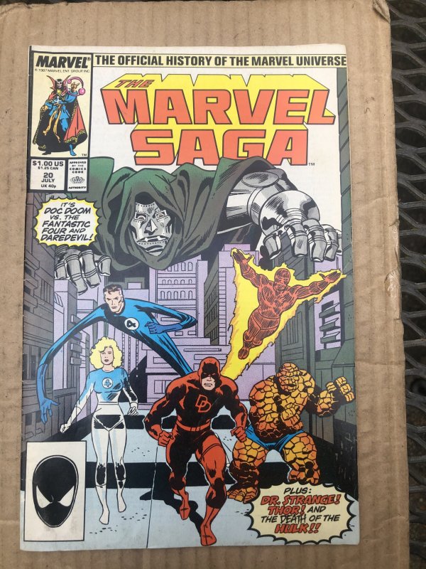 The Marvel Saga The Official History of the Marvel Universe #20 (1987)