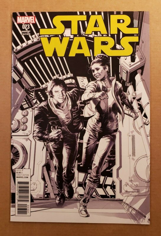 STAR WARS #23 1:100 BLACK & WHITE SKETCH VARIANT MARVEL COMICS 2016 NM