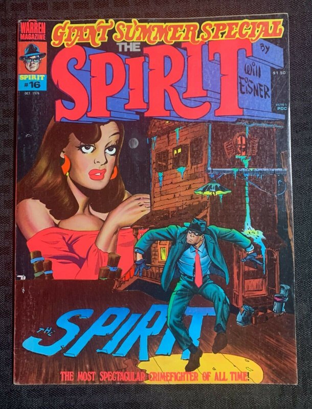 1976 THE SPIRIT Warren Magazine #16 by Will Eisner VG 4.0 Giant Summer Special