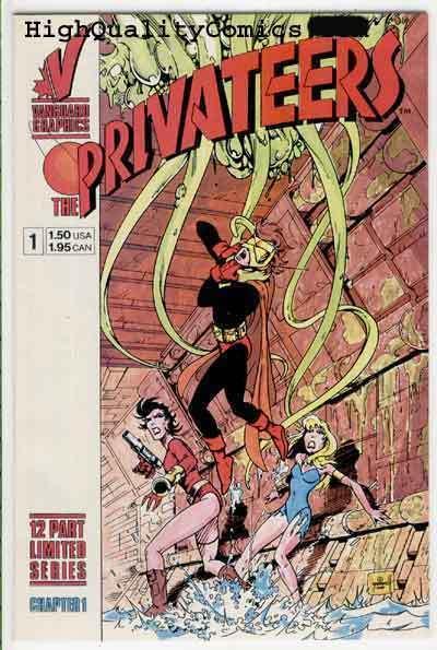 PRIVATEERS #1, NM, Pirates, 1987, Robots, Sci-Fi, Treasure, more indies in store