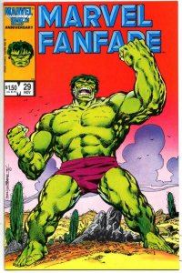 MARVEL FANFARE #29 VF Hulk John Bryne 1982 1986 more Marvel in store 