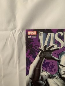 Vision #2 Keown 1:25 Variant White Vision 2015 VFNM see photos