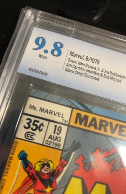 Ms. Marvel #19 (1978) CBCS 9.8 White