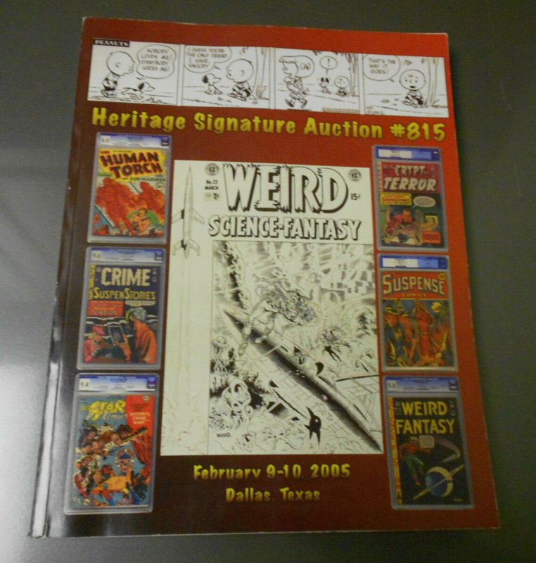 2005 HERITAGE Signature Auction Catalog #815 PEANUTS Weird Science Fantasy 304 p