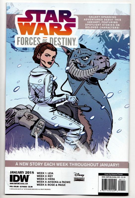 Star Wars Forces Of Destiny: Rey One-Shot / Cover A (IDW, 2018) - New (NM)