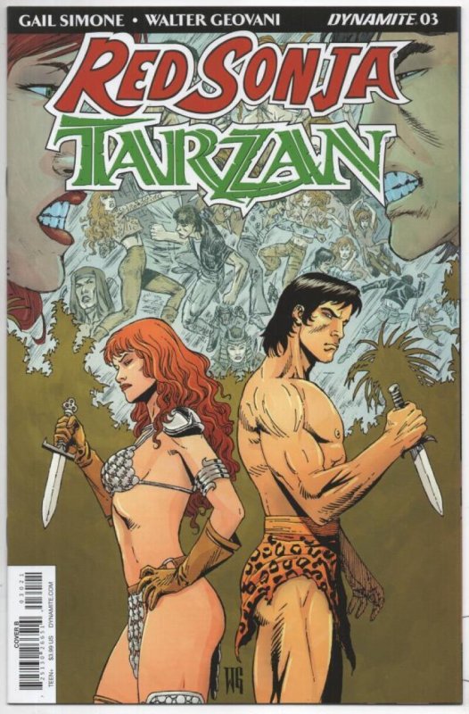 RED SONJA TARZAN #3 B, NM, Geovani, 2018, more RS in store