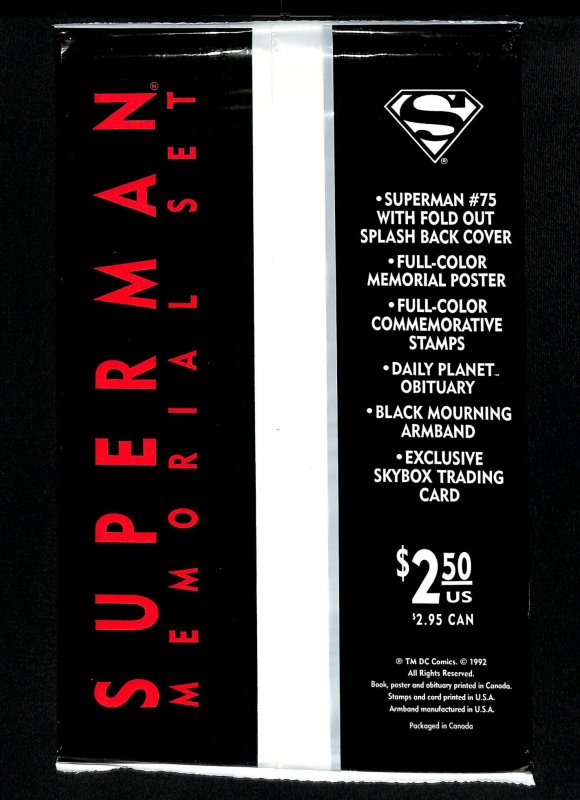 Superman (1987) #75 Polybagged Variant Death of Superman!