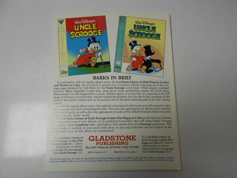 CARL BARKS Library WALT DISNEY Uncle Scrooge #1 VF/NM