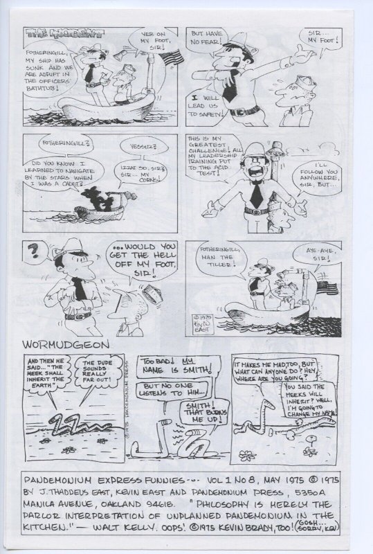 PANDEMONIUM EXPRESS FUNNIES #8 - Digest-size comix - 9.0, WP - 1st printing