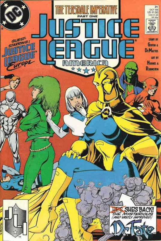 Justice League America #31 VF/NM; DC | save on shipping - details inside