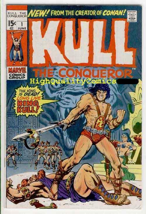 KULL the CONQUEROR #1, FN+, Robert  E Howard,1971, Warrior, King, more in store