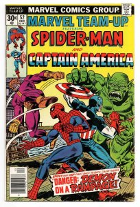 Marvel Team Up #52 VINTAGE 1976 Marvel Comics Spider-Man Captain America