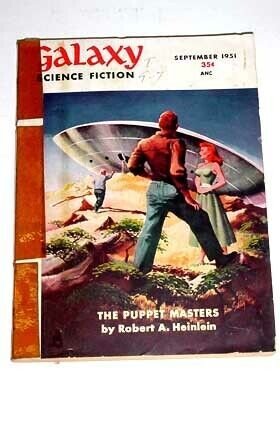 GALAXY SCI-FI-9/1951-THE PUPPET MASTERS-L@@k! VG